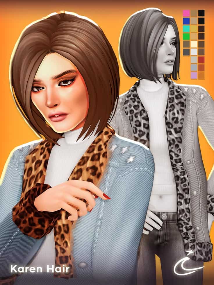 sims 4 short bob
