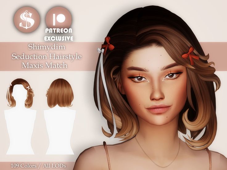 sims 4 shoulder length hair