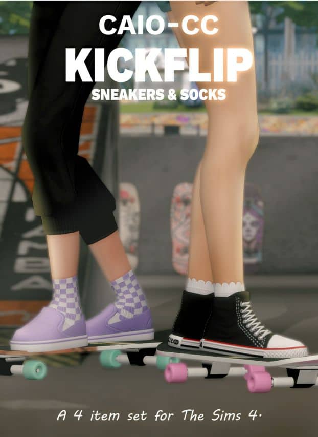 sims 4 sneakers and socks cc