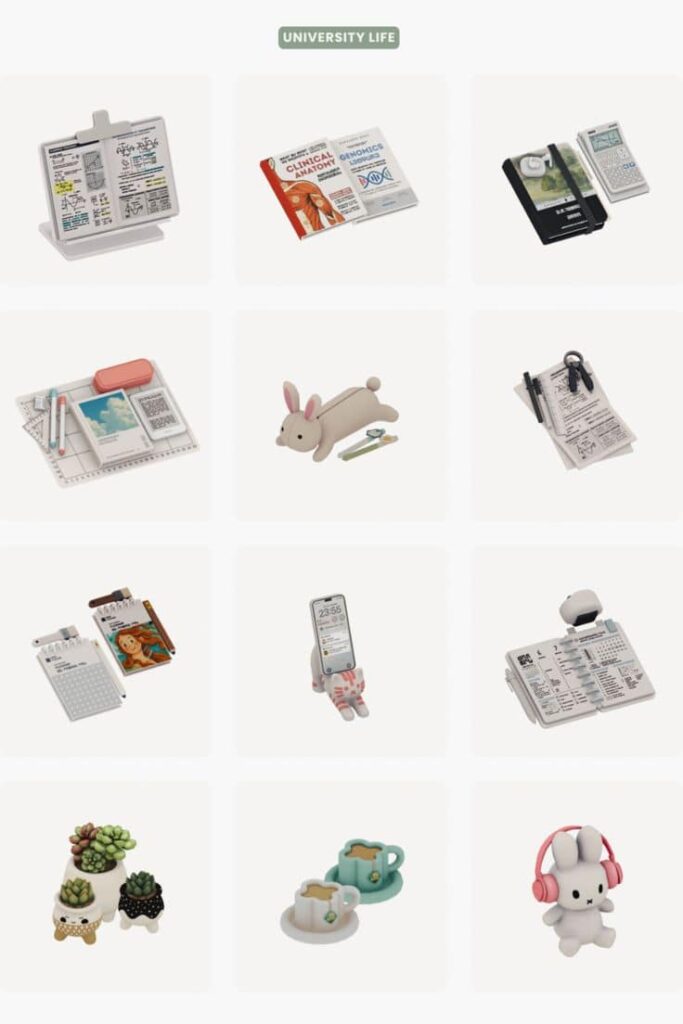 sims 4 study clutter cc