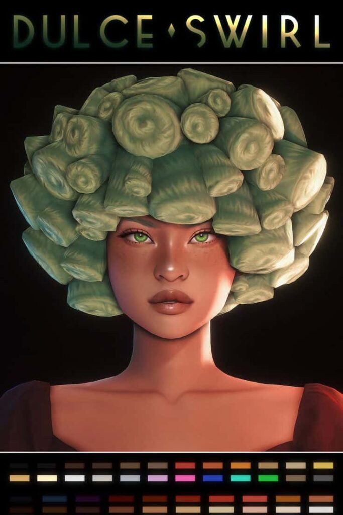 sims 4 swirl hair