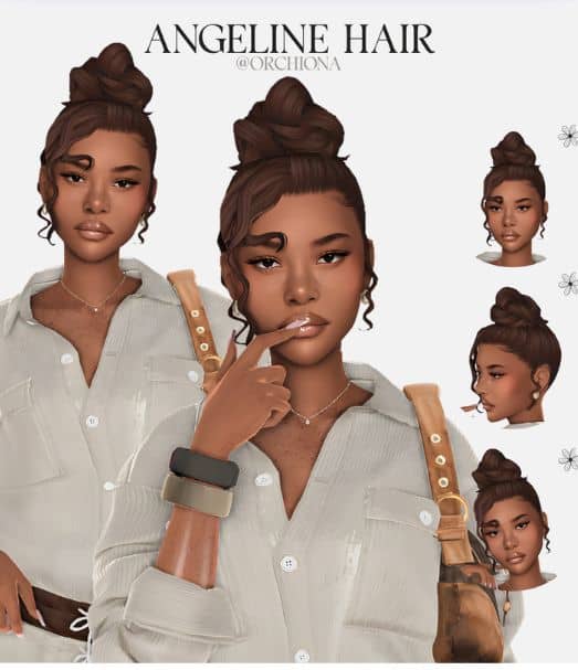 sims 4 twisted bun cc