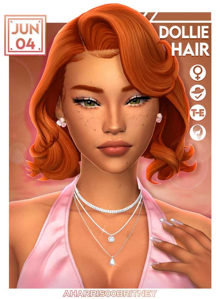 sims 4 wavy bob hair cc