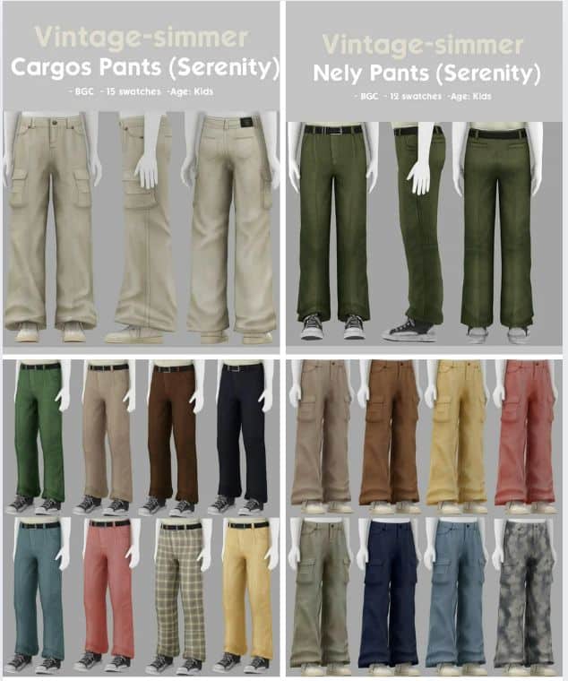 maxis match kids pants