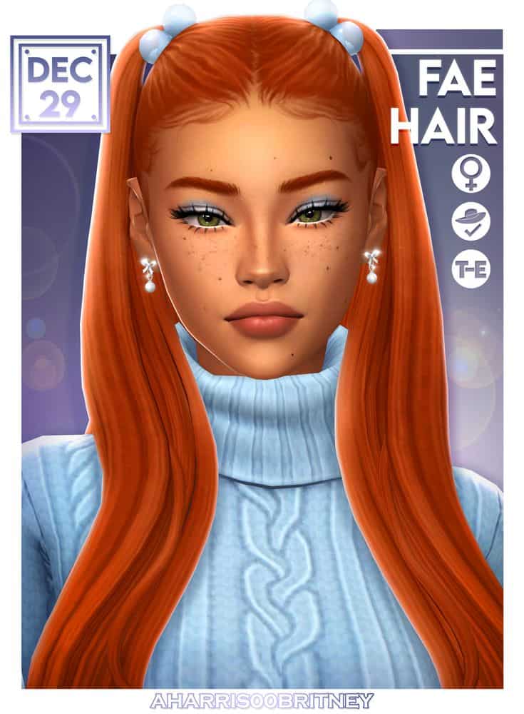 pigtails with bobbles cc