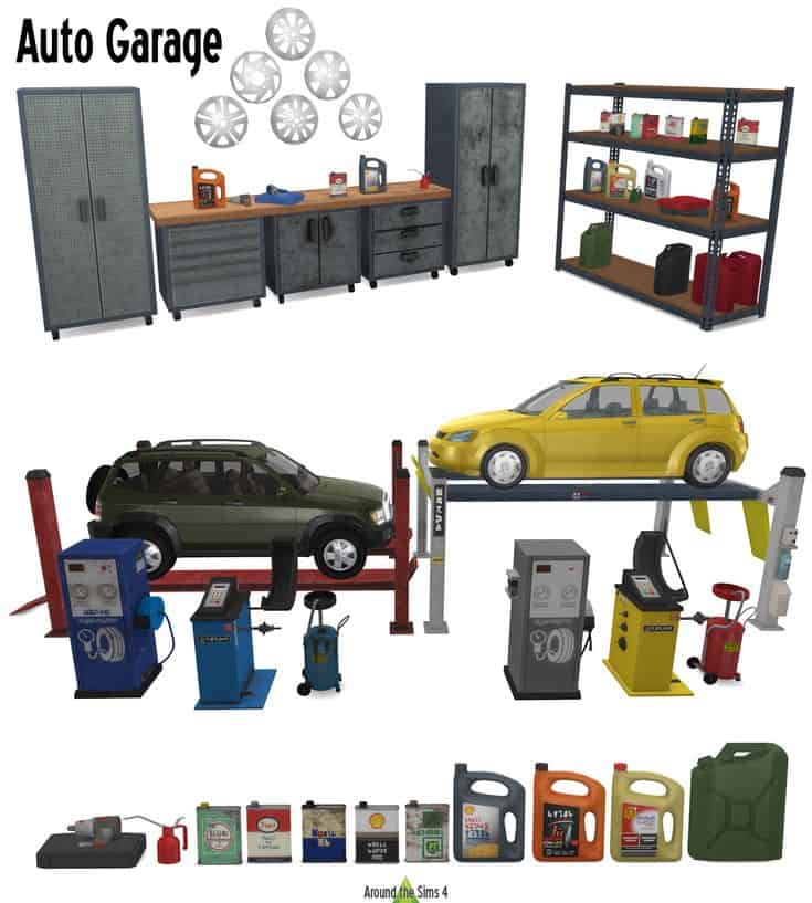sims 4 auto garage cc