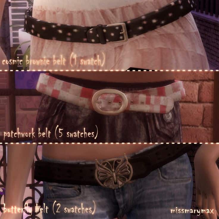 sims 4 belt accessory cc