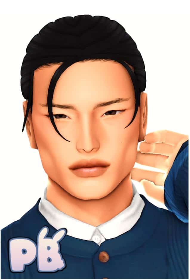 sims 4 male low bun cc