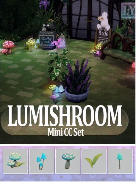 sims 4 mushroom cc pack