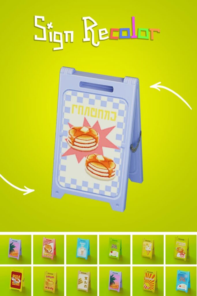 sims 4 sign recolor cc find