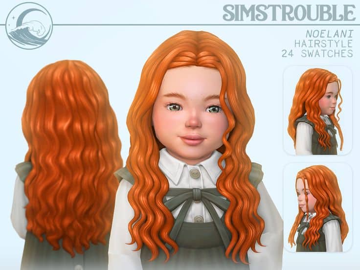 sims 4 toddler wavy hair