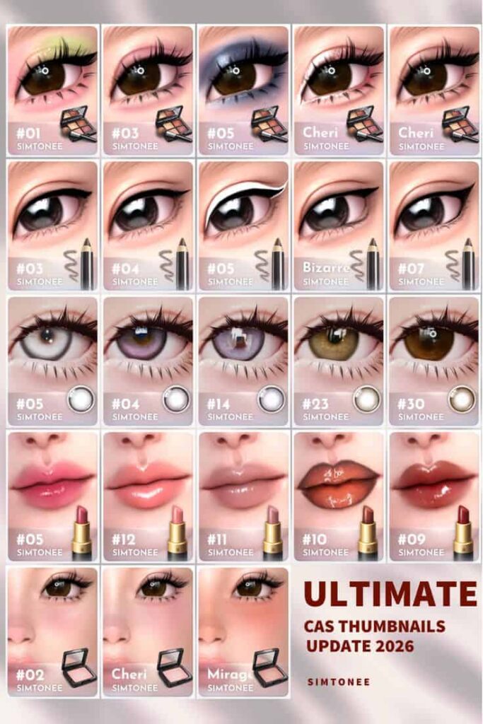 best sims 4 makeup cc set