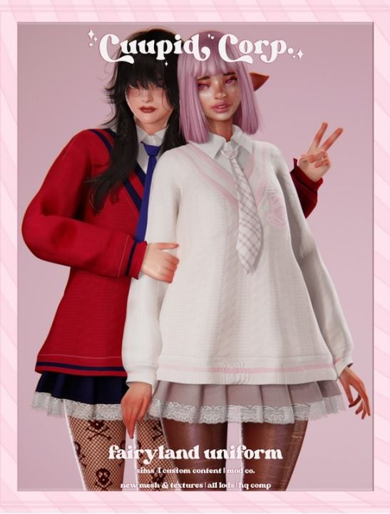 best uniform cc sims 4
