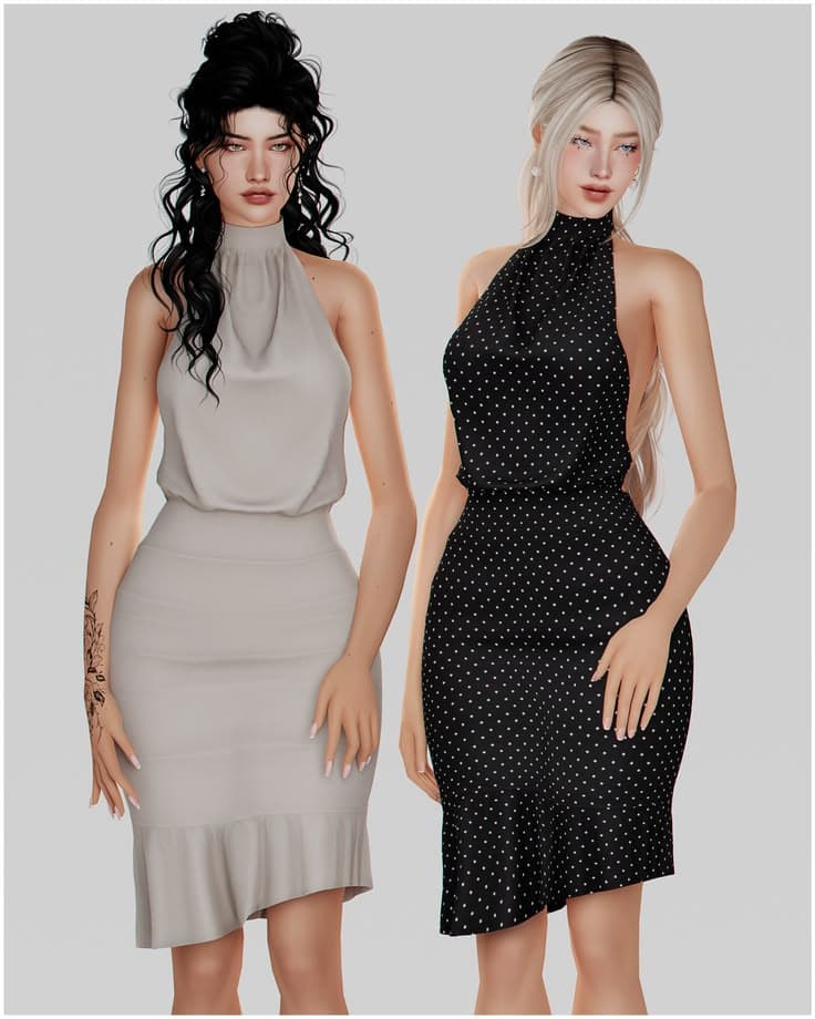 sims 4 back dress cc