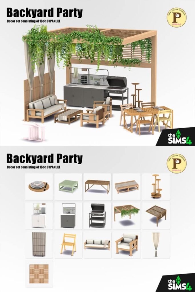 sims 4 backyard party cc pack