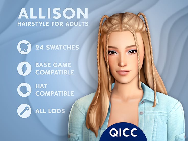 sims 4 cc hair with baby braids