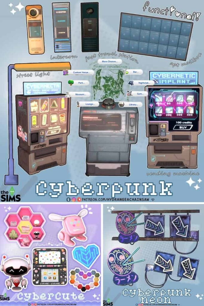 sims 4 cyberpunk cc pack