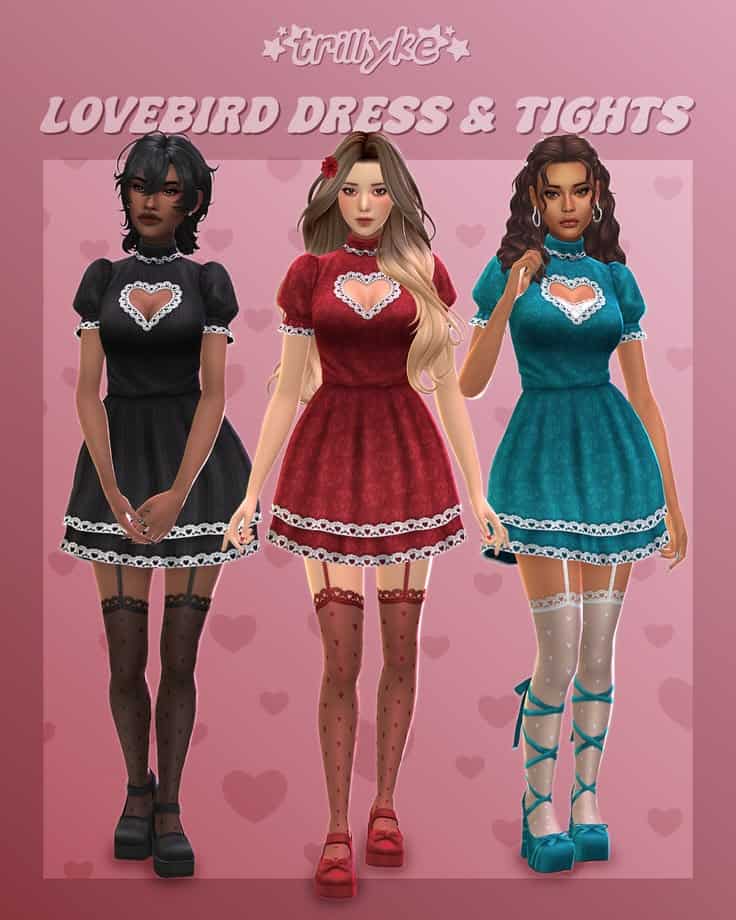 sims 4 dress and tights