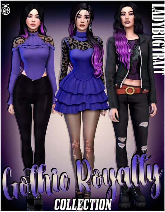 sims 4 gothic cc clothes