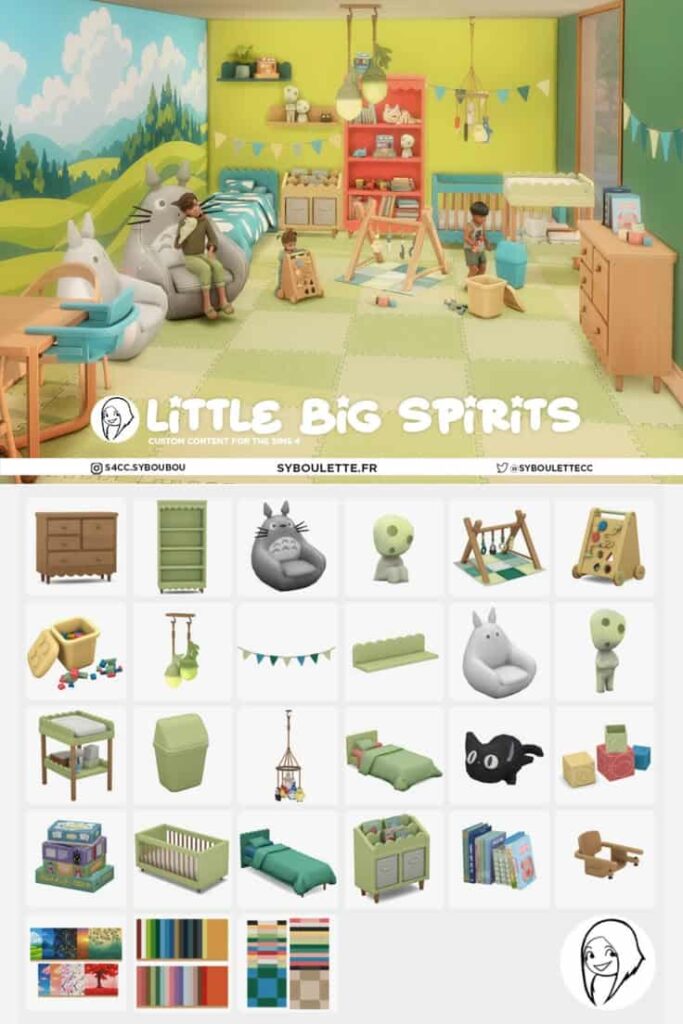 sims 4 kids bedroom cc pack