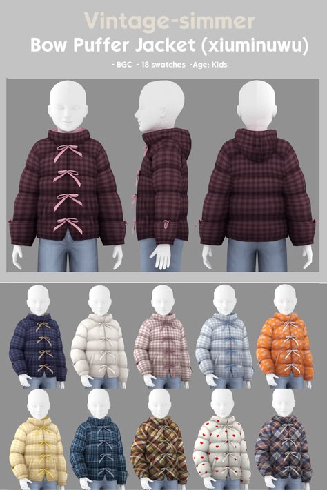 sims 4 kids puffer jacket
