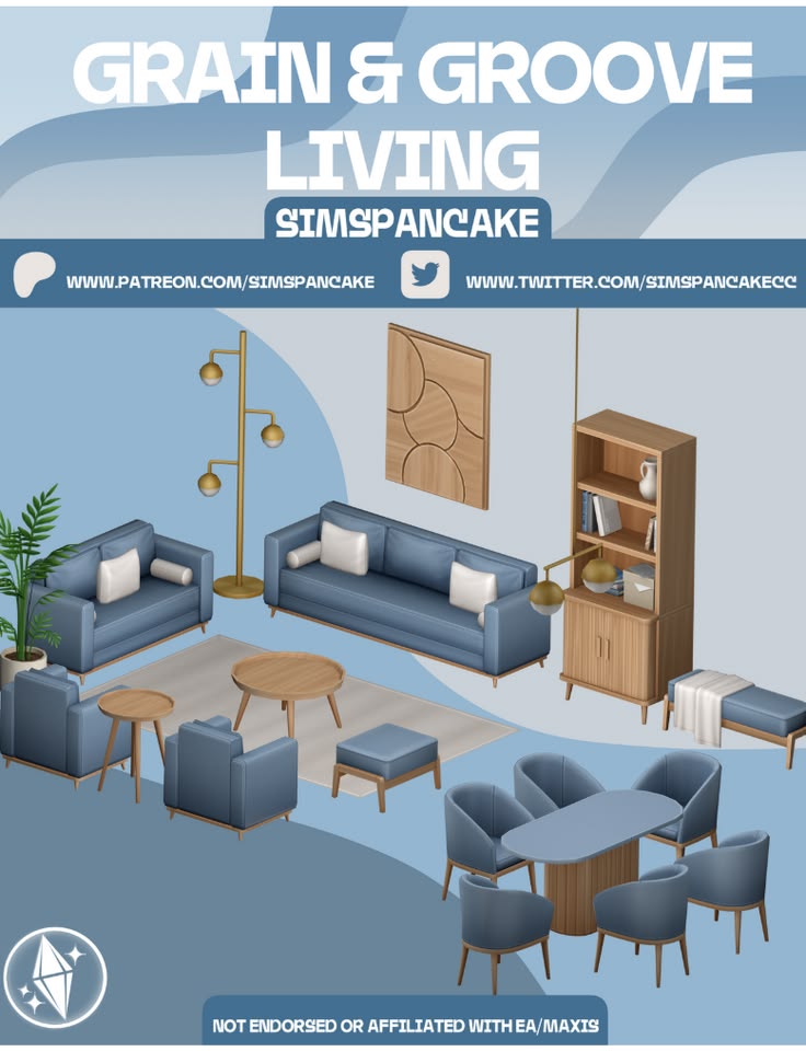 sims 4 living room cc pack