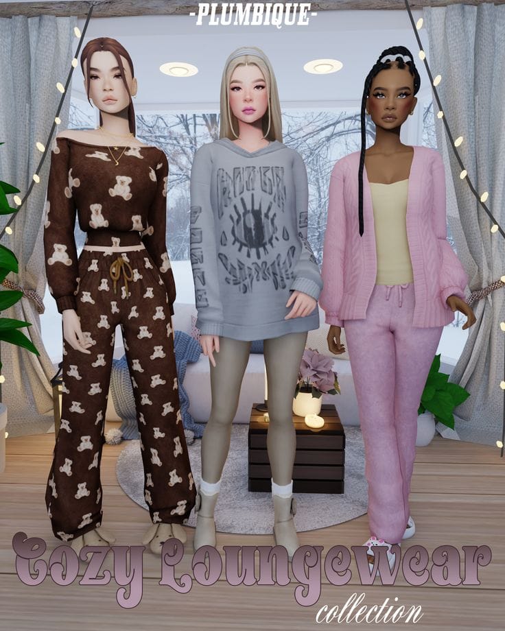 sims 4 loungewear cc pack