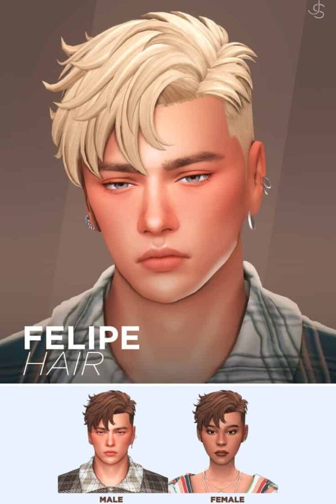 sims 4 male short hair cc
