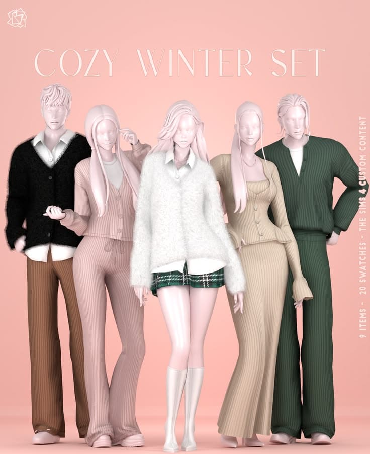 sims 4 winter cc set