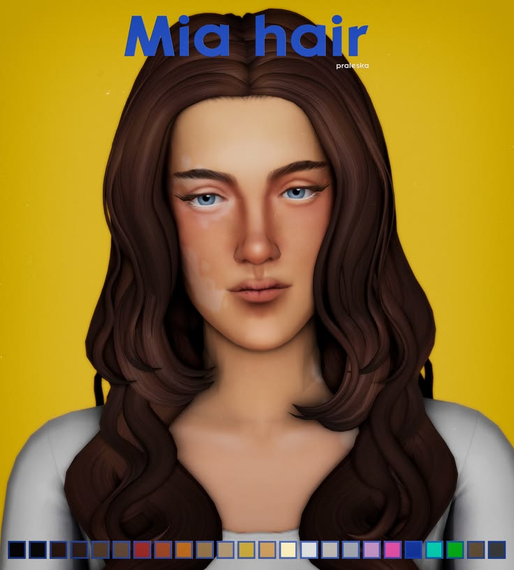 best long wavy hair cc sims 4