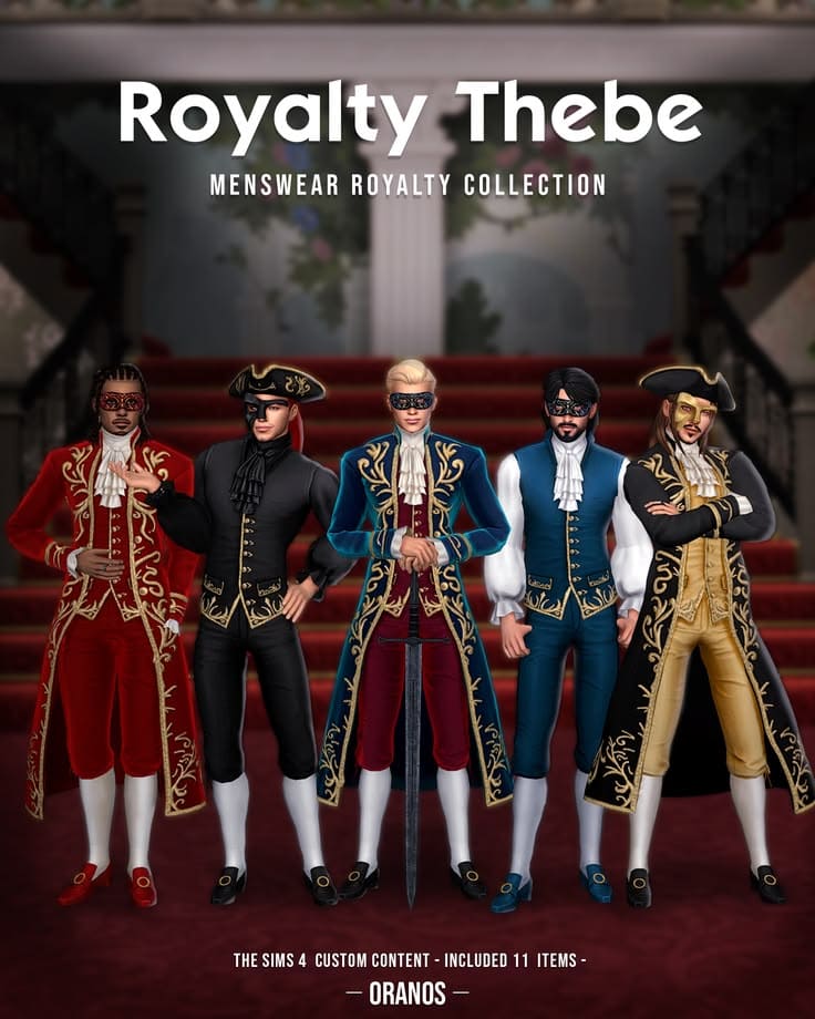 royalty cc pack sims 4