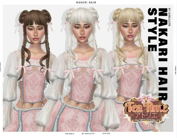 sims 4 buns and braids cc