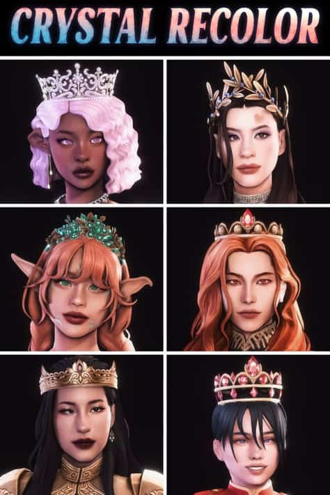 sims 4 crown cc accessory