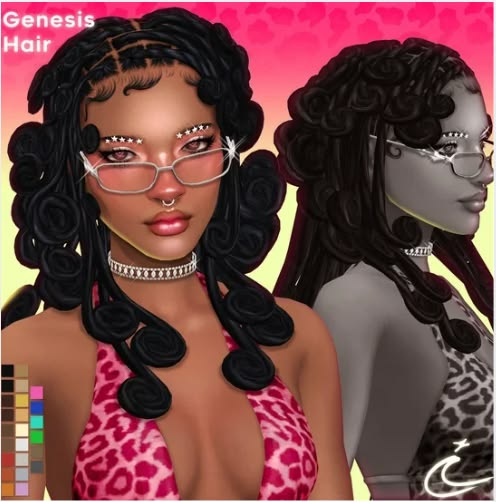 sims 4 curly twists cc