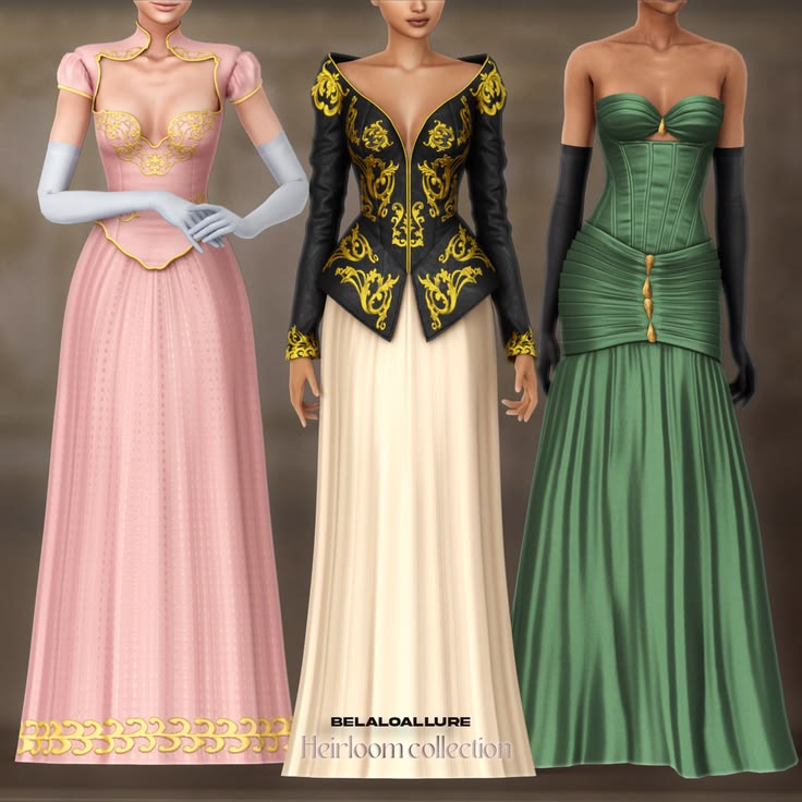 sims 4 gown cc pack