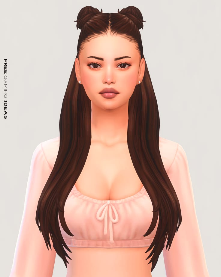 sims 4 hair buns cc