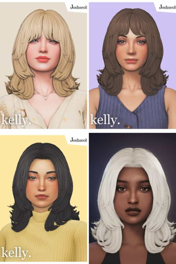 sims 4 layered hair cc