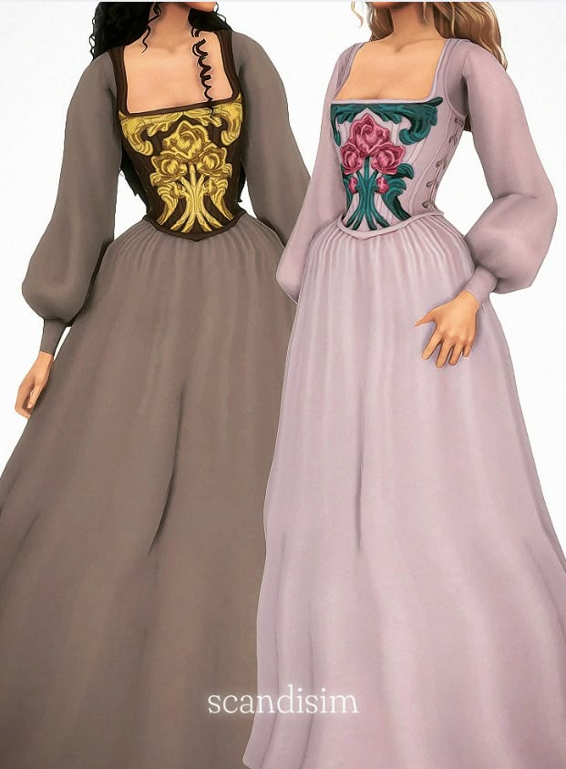 sims 4 regal dress cc