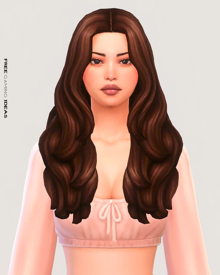 sims 4 soft wavy hair