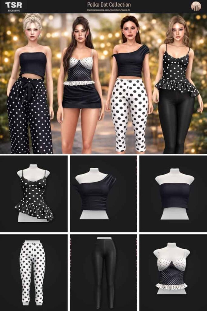 sims 4 polka dot cc pack