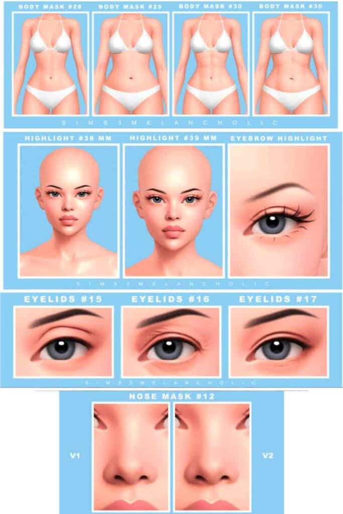 sims 4 skin details set