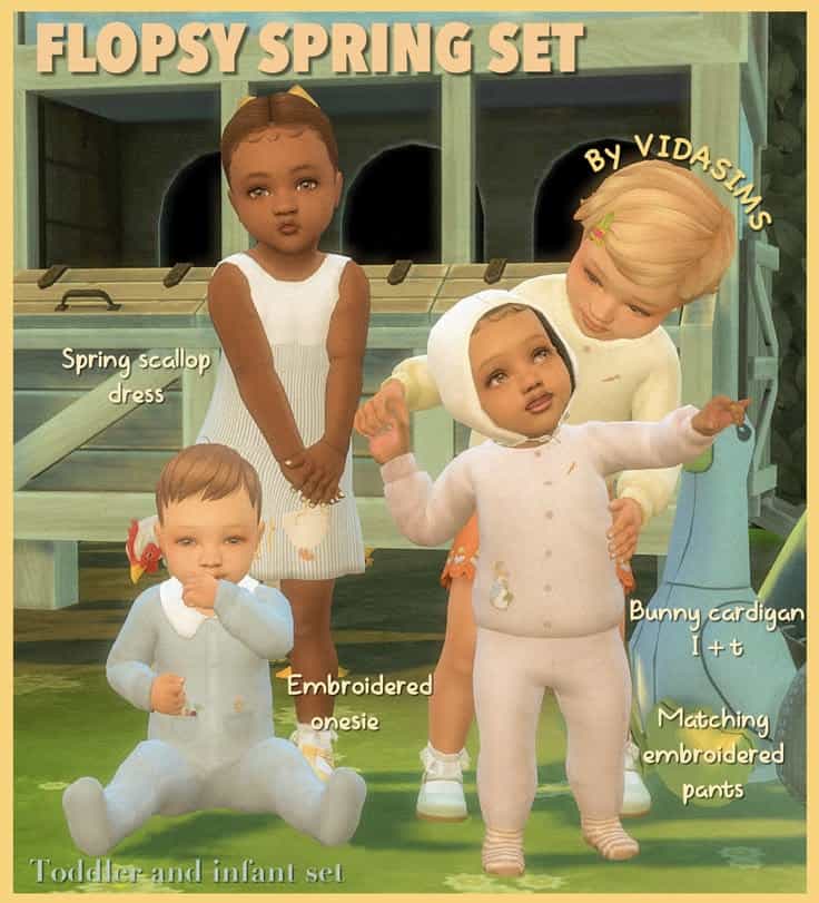 sims 4 toddler and infant cc set