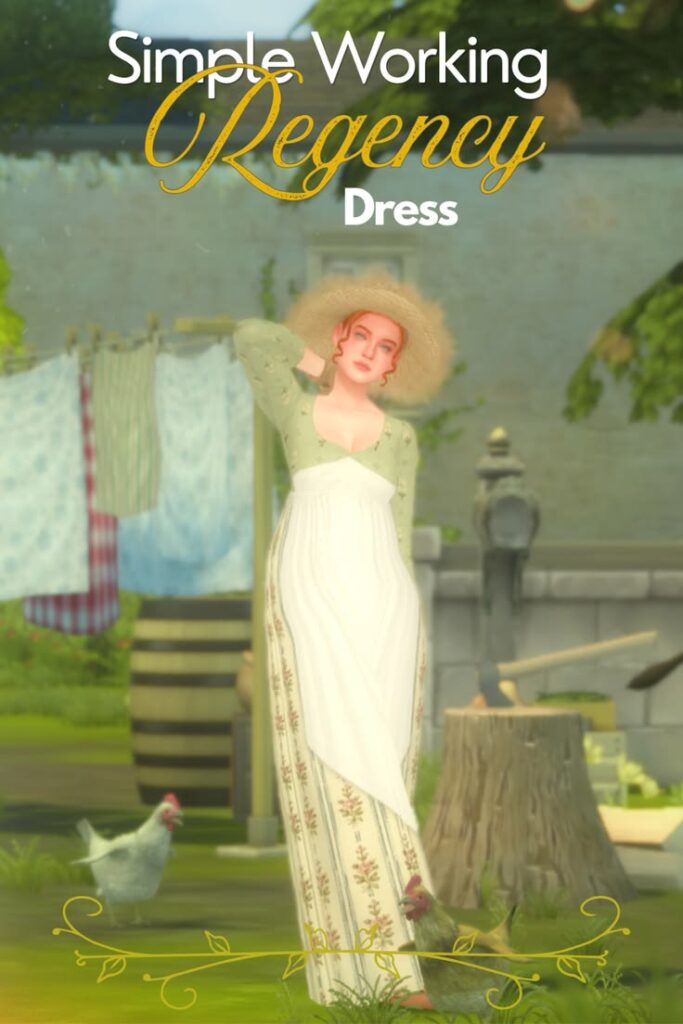 sims 4 cottagecore dress cc