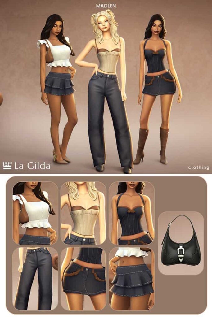 sims 4 female clothing cc set