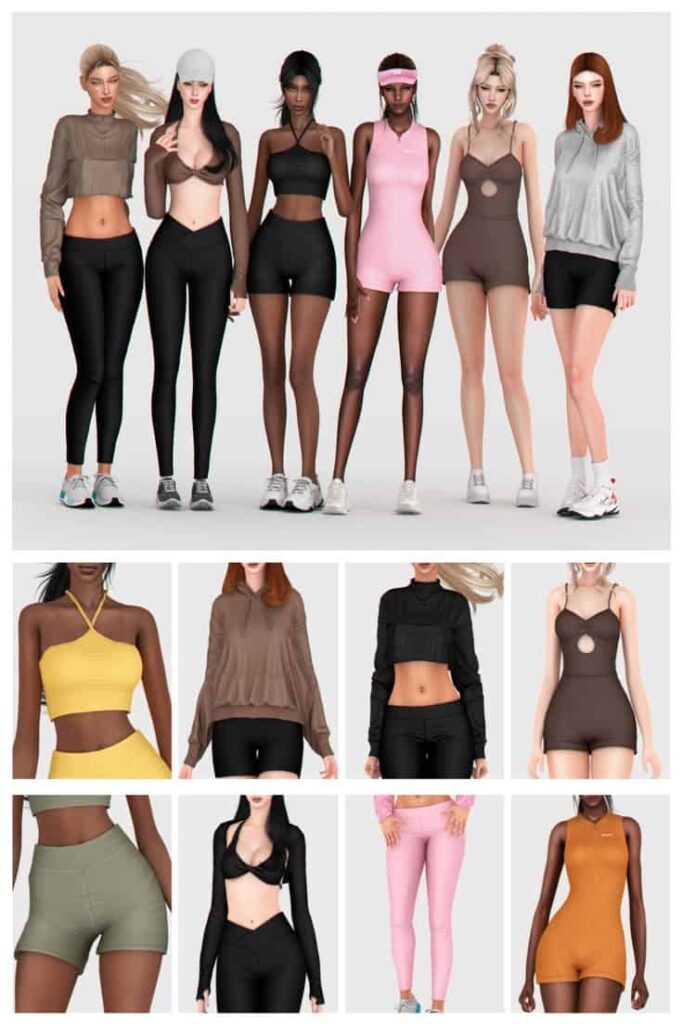sims 4 gym cc clothes