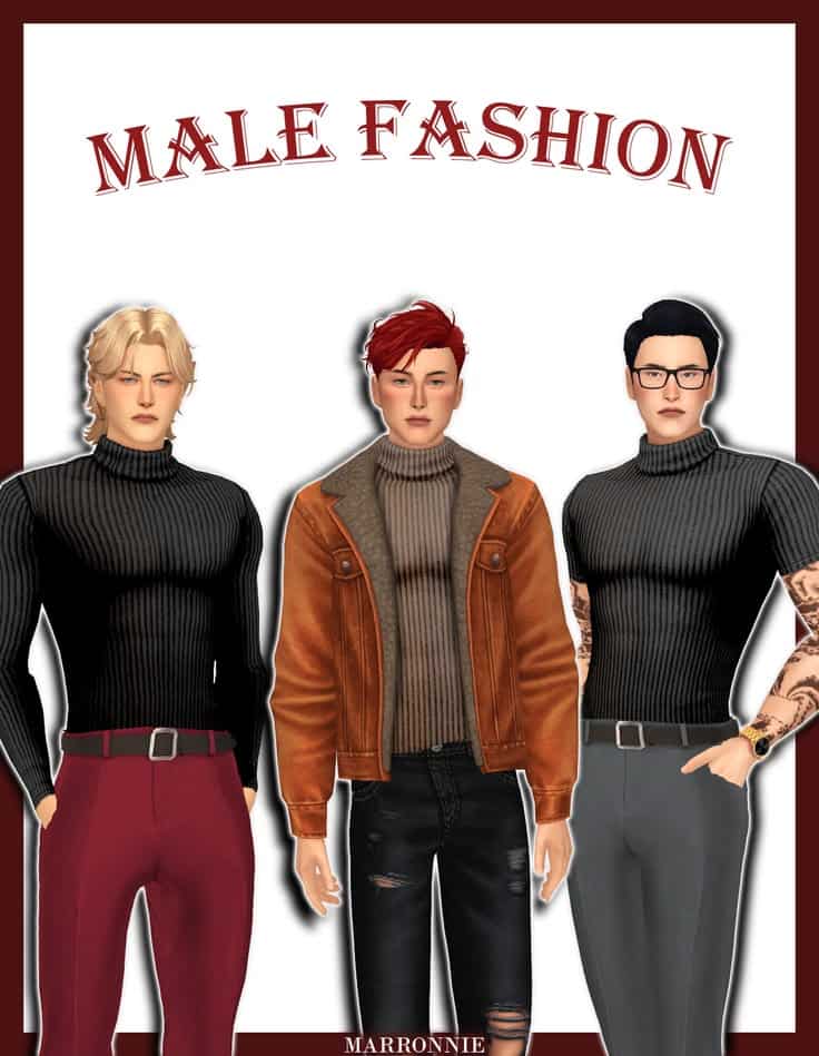 sims 4 male clothes set