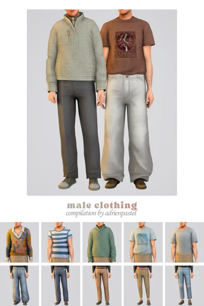 sims 4 male clothing cc pack