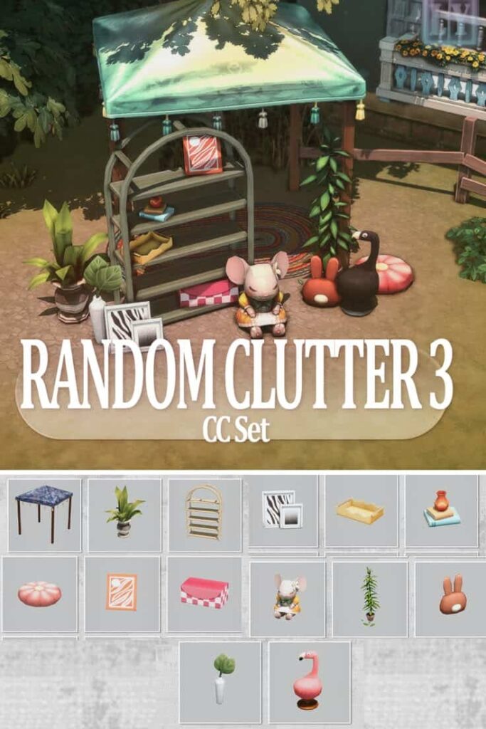 sims 4 random clutter cc set