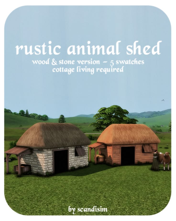 sims 4 animal shed