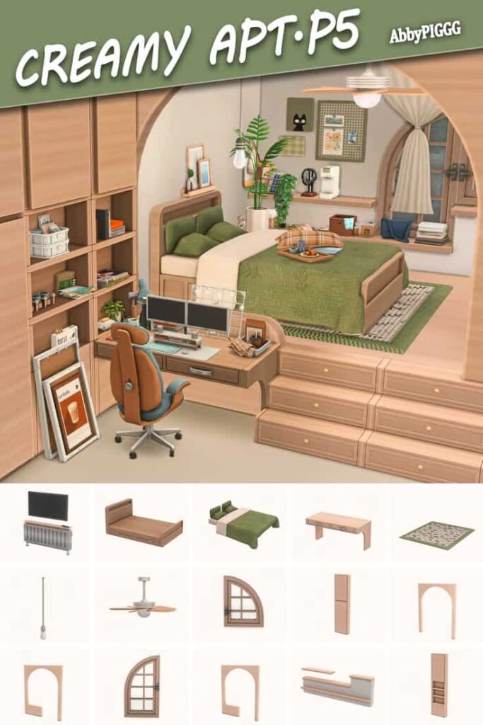 sims 4 bedroom build cc